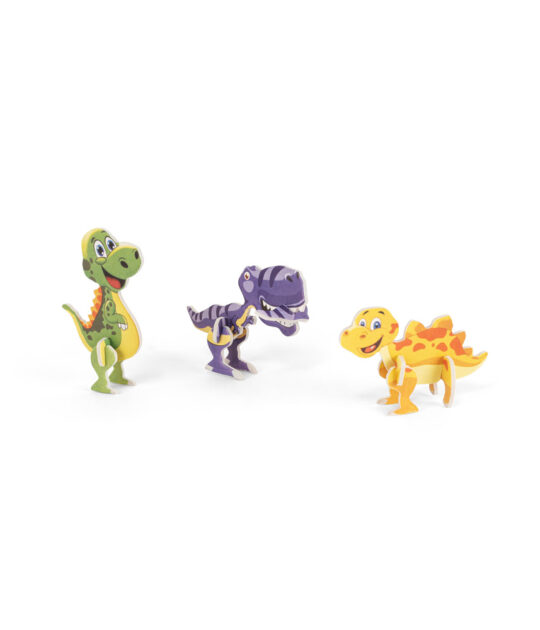 Puzzle 3D in EVA e carta, a forma di dinosauro ecologico gioco per bambini