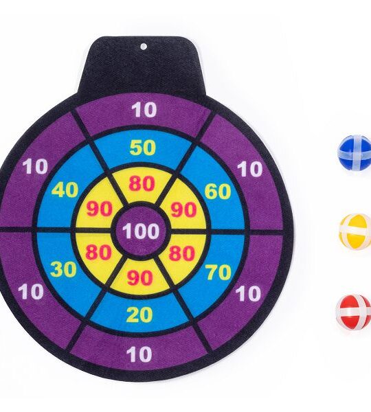 Divertente gioco bersaglio in tessuto con palle in velcro