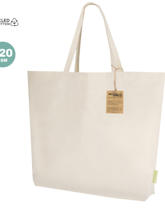 shopper in cotone riciclato grande